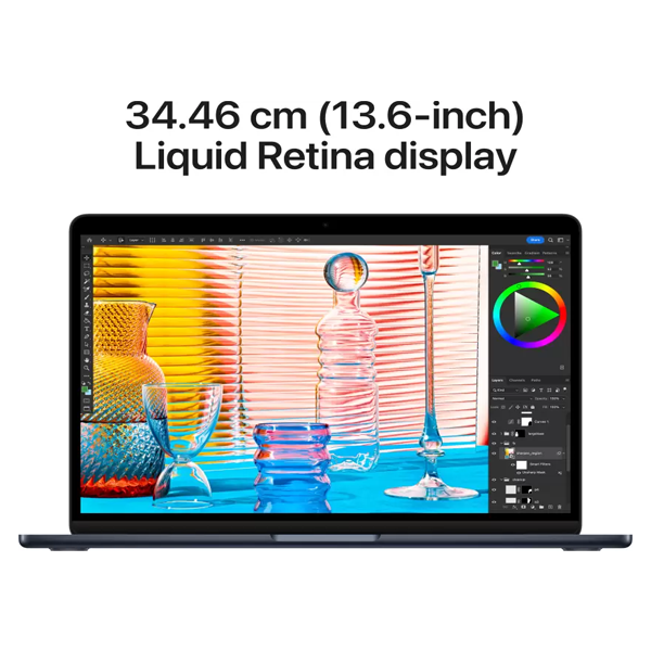 Buy Apple MacBook AIR Apple M2 (8 GB/SSD/256 GB SSD/Mac OS Monterey) MLY33HN/A  (13.6 Inch, Midnight, 1.24 Kg) Laptop- Vasanth and Co  